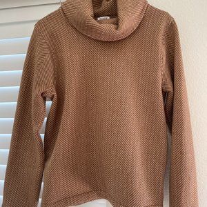 J. Crew Funnel Neck Sweater - Size M - Tan